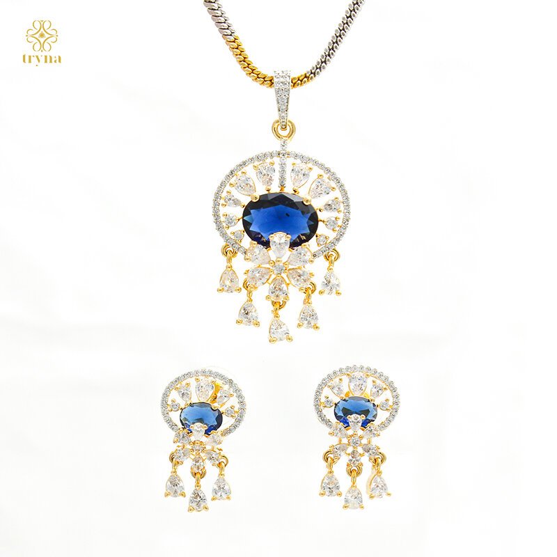 Royal Sapphire Pendent Set 147122